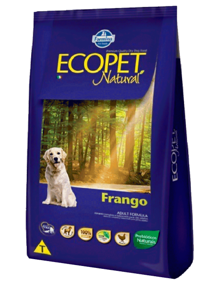 Ecopet Adulto Natural Frango 20 KG