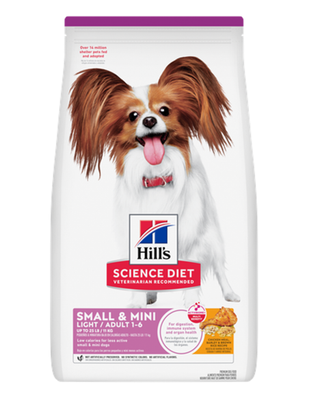 Hills Dog Science Diet Adult 1-6 Light Small&Mini 2.04KG Cod9100