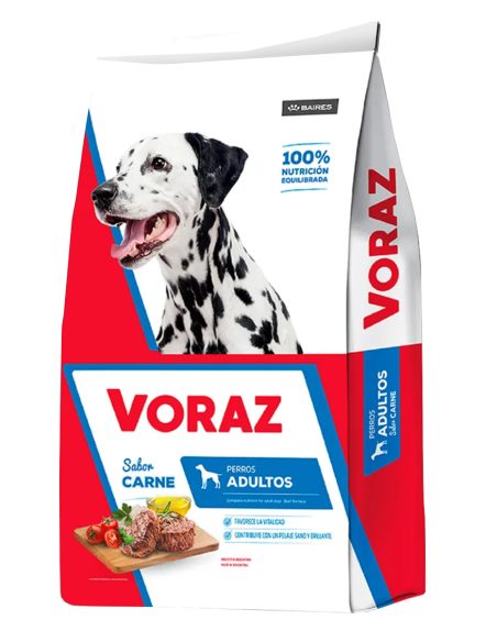 Voraz Perro Adulto Sabor Carne 22 + 3 KG